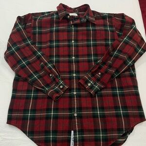 Aime Leon Dore Red and Green Plaid Shirt